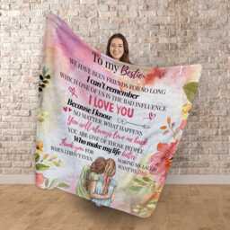 Bestie Poem - Fleece Blanket 150cm X