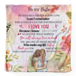 Bestie Poem - Fleece Blanket 150cm X - thumbnail 2