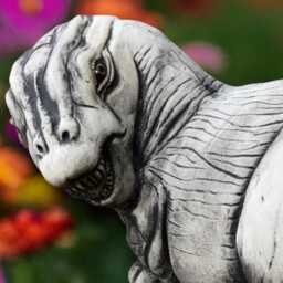 Concrete Dragon Sculpture Gothic Dinosaur Figurine Cement Animal Decoration Handmade Ornament Dragon Lover Gift Wildlife Decor - thumbnail 2