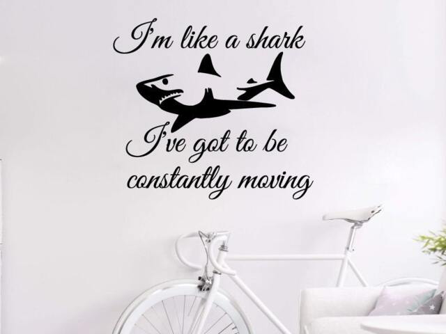 Wall Decals Quote Im Like A Shark Vinyl Sticker Animal Decal Decor Nursery Art Home Mural Family Bedroom Ms58 - image 1