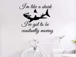 Wall Decals Quote Im Like A Shark Vinyl Sticker Animal Decal Decor Nursery Art Home Mural Family Bedroom Ms58