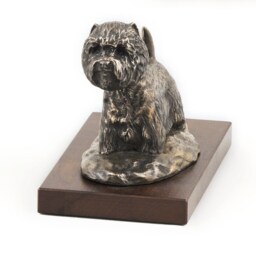West Highland White Terrier, Dog Wooden Base Statue, Limited Edition, Artdog - thumbnail 2