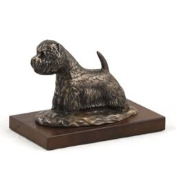 West Highland White Terrier, Dog Wooden Base Statue, Limited Edition, Artdog - thumbnail 4