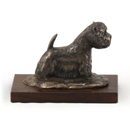West Highland White Terrier, Dog Wooden Base Statue, Limited Edition, Artdog - thumbnail 3