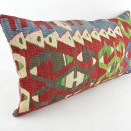 Kilim Pillow 24x12 Inc, Kilim Cover, Home Decor, Decorative Throw - thumbnail 2