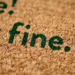 Welcome Everything Is Fine Doormat - The Good Place Tv Quote Homeware - thumbnail 3