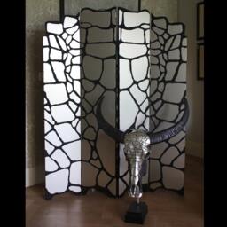 Room Divider, Wooden Roomdivide, Paravent, Separator, Folding Screen, Privacy Partition, Screen, Exclusive Interior Partition - thumbnail 2