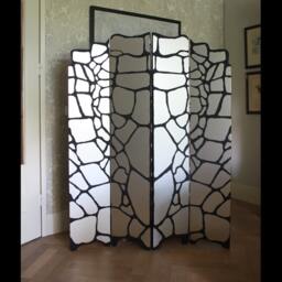 Room Divider, Wooden Roomdivide, Paravent, Separator, Folding Screen, Privacy Partition, Screen, Exclusive Interior Partition