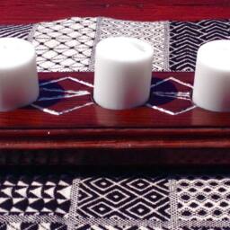 Norse-Inspired - Rustic Candleholder Salvaged Wood Dark Cabernet Wooden Handmade Tealight Holder Votive Candle - thumbnail 2