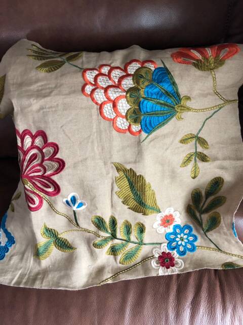 Palampore Embroidery Intobacco - Pillow Cover - image 1