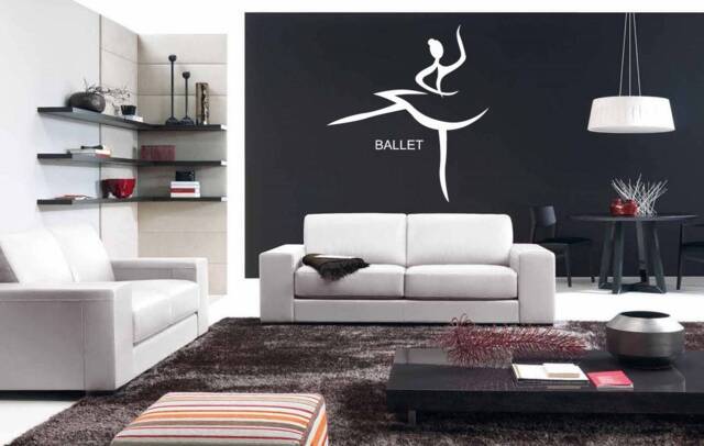 Ballet Dancer Wall Decal Removable Vinyl Dance Studio Decor 1587 - image 1