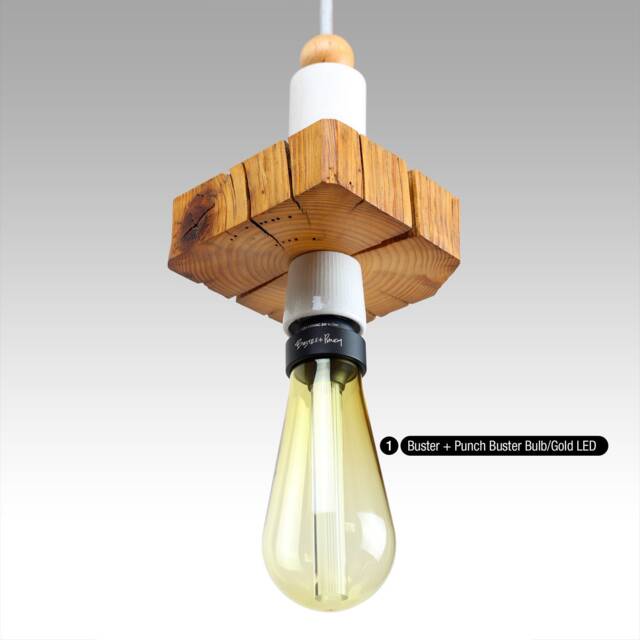 Unique, Rustic Pendant Lamp With Reclaimed Barn Beam Wood & Vintage Porcelain Socket, Wabi-Sabi - Primitive Ceiling - image 1