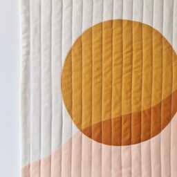 Modern Boho Sun Tapestry Quilted Wall Hanging - thumbnail 3