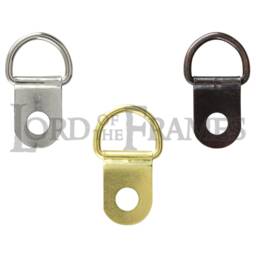 Small Single D Rings No Screws Nickel Brass Bronze Picture Framing Frame Mirror Hanging Drings 22x12mm