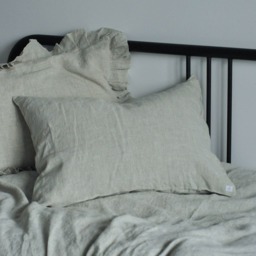 Natural Linen Pillow Covers Home Decor, Bedroom Body Cover, Farmhouse Pillow, Throw Pillows, Floor Denim Bedding - thumbnail 3