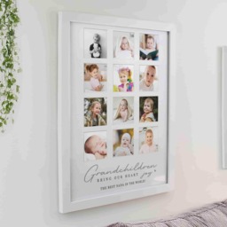 Personalised Grandchildren White Multi Photo Frame - Gift For Grandparents - thumbnail 1