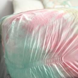 Hand Dyed Cotton Bedding Set - Pastel Tie Dye Sheets & Duvet - thumbnail 2