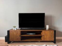 Tv Stand - Tv Unit Reclaimed Wood Industrial Multimedia