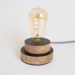 Oak Table Lamp - Perfect For Sideboards & Bedside Tables - thumbnail 4