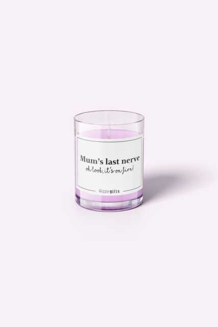 Mum's Last Nerve, Oh Look, It's On Fire Candle - Funny Mother's Day Gift Birthday For Mum Novelty - image 1