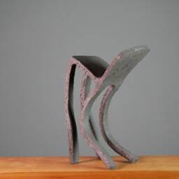 Sculpture. Ceramics. Dancing Chair. Black. 33 cm. Art Object. Gift - thumbnail 3