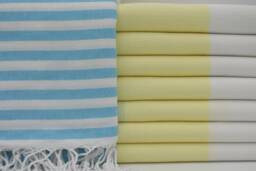 Turkish Towel, Beach Towel, Turkish Peshtemal, Turquoise & Yellow Towel, Bohemian Towel, Pool Towel, Spa Towel, 38 - thumbnail 1