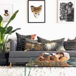 Tropical Body Pillow- Decorative Throw Pillow With Feather Cushion - thumbnail 1