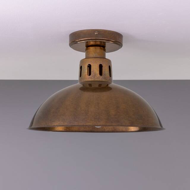 Paris Industrial Vintage Flush Ceiling Light 11.75 Ip20 - image 1