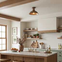 Paris Industrial Vintage Flush Ceiling Light 11.75 Ip20 - thumbnail 4