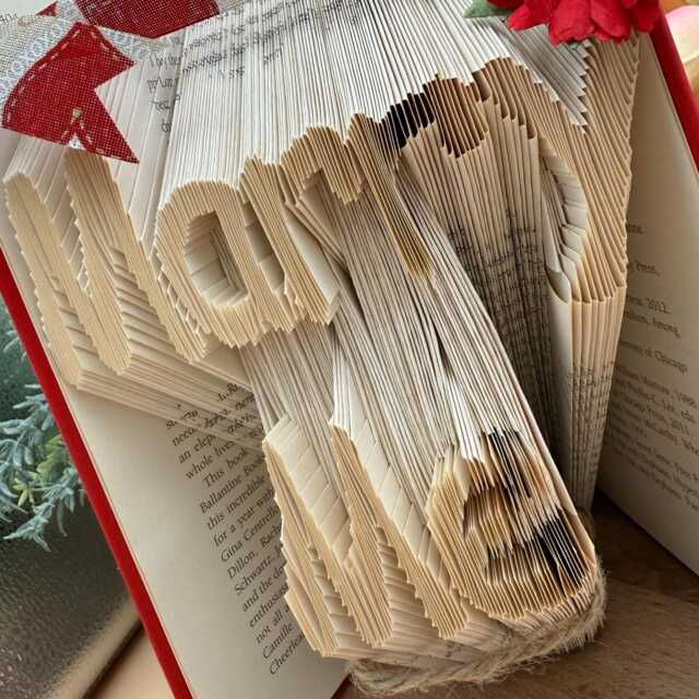 Folded Book Art, Marriage Proposal, Marry Me Prop - image 1