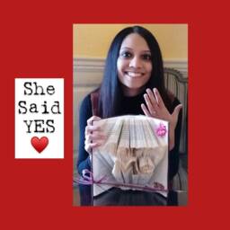 Folded Book Art, Marriage Proposal, Marry Me Prop - thumbnail 3