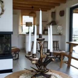 Real Antler Candle Holder - thumbnail 2