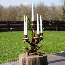 Real Antler Candle Holder - thumbnail 1