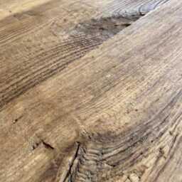 Rustic Round Coffee Table - Reclaimed Barnwood For Organic Modern Farmhouse Interiors - thumbnail 3