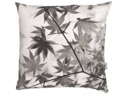 Maple Branch, Grey, Cushion Cover 50 X cm, Cotton, Autumn Pillow, Leaf Cushion, Tree Cushion, Maple, Autumn Decoration, Leaf Motif, Tree Motif - thumbnail 1