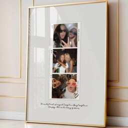 Best Friend Birthday Christmas Gift, Unique Gift For Bestie, Personalized Wall Art, Polaroid Poster With Photos - thumbnail 2
