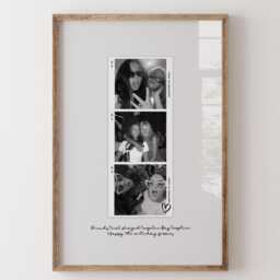 Best Friend Birthday Christmas Gift, Unique Gift For Bestie, Personalized Wall Art, Polaroid Poster With Photos - thumbnail 1