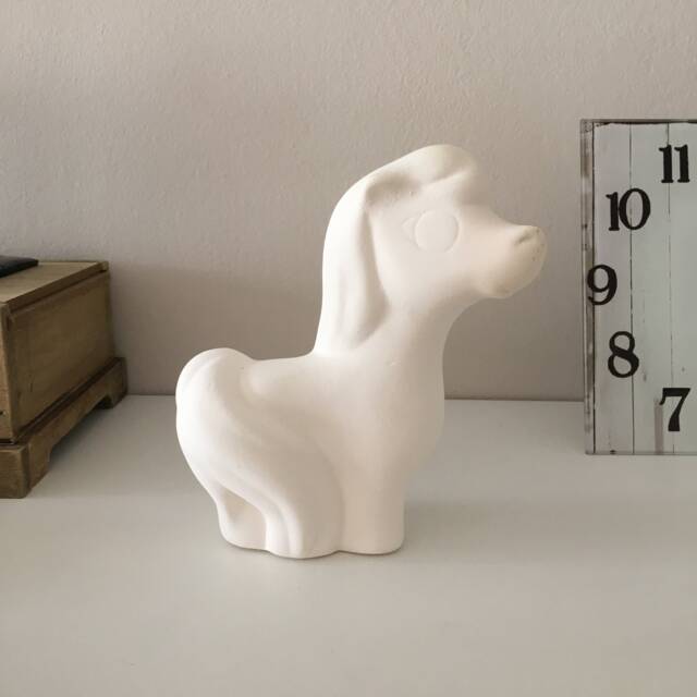 Ceramic Pony Bisque, Ready To Paint, Painting Project, Unpainted Figurine, Horse Statue, Paintable Ceramics, Crafts Paint - image 1