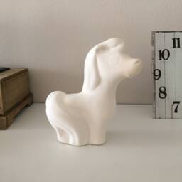 Ceramic Pony Bisque, Ready To Paint, Painting Project, Unpainted Figurine, Horse Statue, Paintable Ceramics, Crafts Paint - thumbnail 1