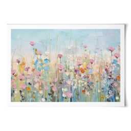Peaceful Wildflowers Art Print - thumbnail 1