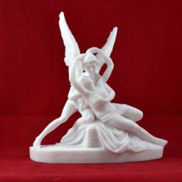 Cupid & Psyche, Love Soul Statue White Greek Mythology 8, 3 Inch - thumbnail 2