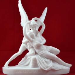 Cupid & Psyche, Love Soul Statue White Greek Mythology 8, 3 Inch - thumbnail 3