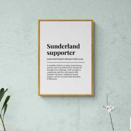 Sunderland Supporter Funny Definition Sport Football Gift Wall Art Print - thumbnail 3