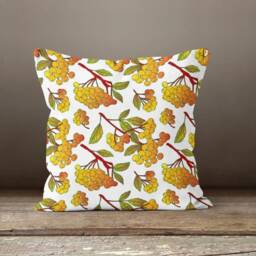 Pumpkins Cushion Cover/Halloween Autumn Case/Orange Dry Leaves Throw Pillow Cover/Autumn Halloween Top - thumbnail 3