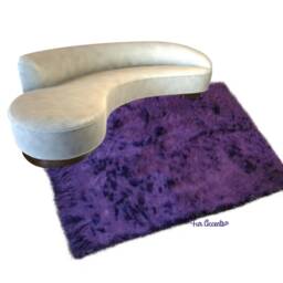 25 Colors - Shaggy Faux Fur Area Throw Rug Fake Sheepskin Shag Pelt Rectangle Round Carpet Soft- Plush Designer Decor - thumbnail 3