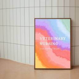 Veterinary Nursing Print, Vet Nurse Gifts, Gifts For Nurse - thumbnail 2