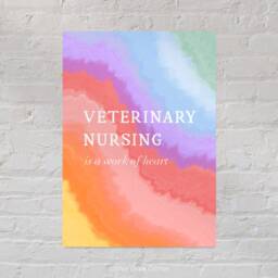 Veterinary Nursing Print, Vet Nurse Gifts, Gifts For Nurse - thumbnail 3