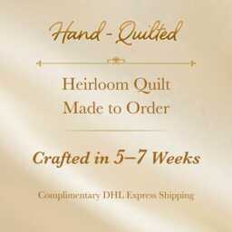 Made To Order Double Wedding Ring Quilt Handmade, Heirloom Hand Quilted Cotton Patchwork Bedspread Amish Style Queen Cal King Custom Gift - thumbnail 2