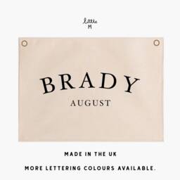 Personalised Wall Hanging Serif Font - Custom Name Banner 70x50cm More Lettering Colours Available - thumbnail 2