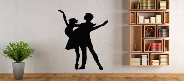 Ballet Dancer Wall Decal Removable Vinyl Dance Studio Decor 1553 - image 1